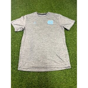 Jordan Dri Fit North Carolina Tar Heels Basketball Team T Shirt Mens Medium Gray